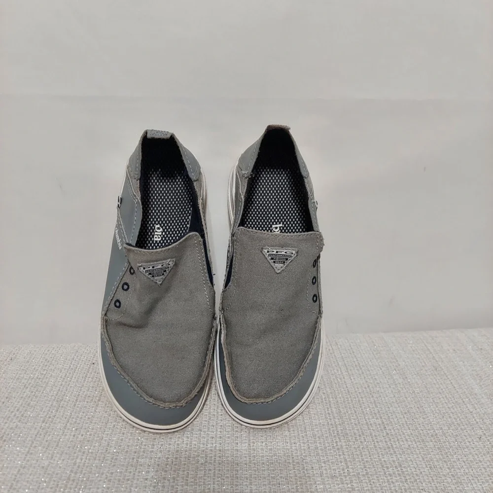 Columbia PFG Bahama Vent Slip On Shoes Youth Sz4 Gray Performance‎ Fishing Gear